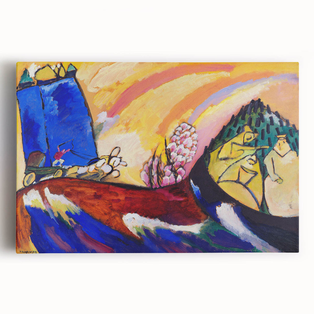 Modern Wall Art - Painting with Troika by Wassily Kandinsky - Vibrant Abstract Decor