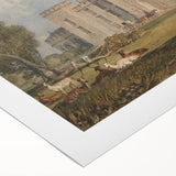 Romanticism Art of Hampton Court - Classic Romantic Era Canvas