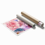 Romantic Floral Elegance - Modern Living Room Canvas Wall Art