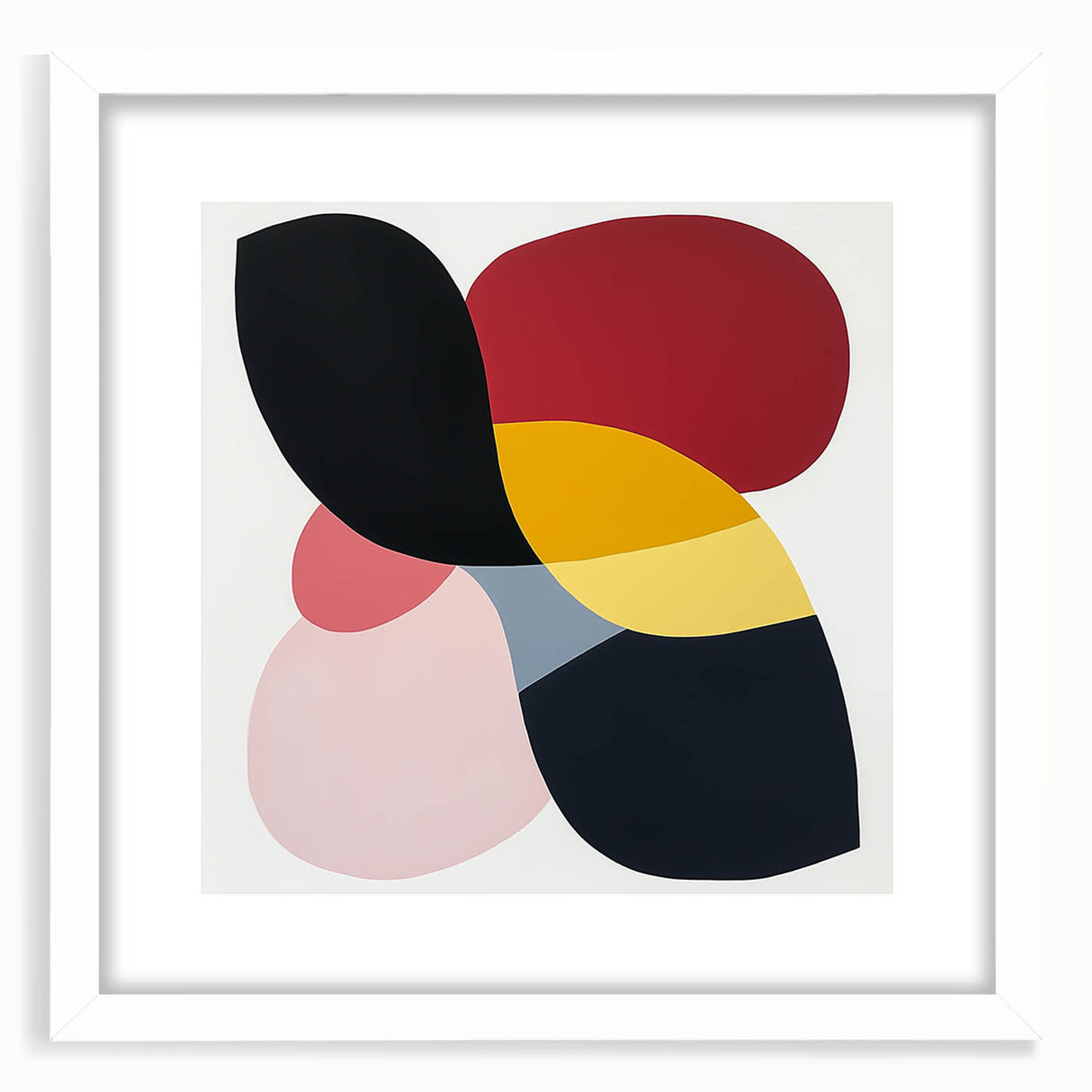 Geometric Abstract Wall Decor – Bold Multicolor Modern Composition