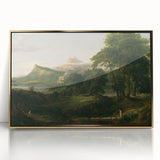 Pastoral Landscape Canvas - Romanticism Art by Thomas Cole