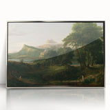 Pastoral Landscape Canvas - Romanticism Art by Thomas Cole