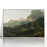 Pastoral Landscape Canvas - Romanticism Art by Thomas Cole