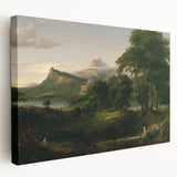 Pastoral Landscape Canvas - Romanticism Art by Thomas Cole