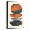 Abstract minimalist wall art in a sleek black frame, showcasing a dynamic design with smooth lines and subtle textures, perfect for modern home decor.