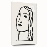 Expressionist Art - "Woman's Head" by Leo Gestel - Minimalist Portrait