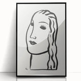 Expressionist Art - "Woman's Head" by Leo Gestel - Minimalist Portrait