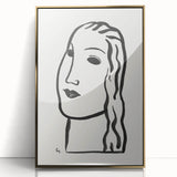 Expressionist Art - "Woman's Head" by Leo Gestel - Minimalist Portrait