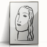 Expressionist Art - "Woman's Head" by Leo Gestel - Minimalist Portrait