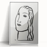 Expressionist Art - "Woman's Head" by Leo Gestel - Minimalist Portrait