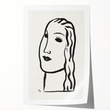 Expressionist Art - "Woman's Head" by Leo Gestel - Minimalist Portrait