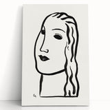 Expressionist Art - "Woman's Head" by Leo Gestel - Minimalist Portrait