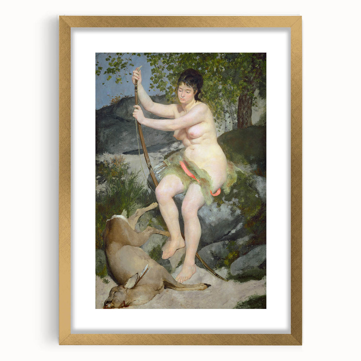 Impressionism Wall Art: Diana by Pierre-Auguste Renoir Prints