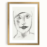 Expressionist Art - "Woman's Head" by Leo Gestel - Charcoal Portrait