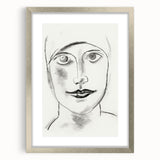 Expressionist Art - "Woman's Head" by Leo Gestel - Charcoal Portrait