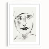 Expressionist Art - "Woman's Head" by Leo Gestel - Charcoal Portrait