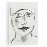 Expressionist Art - "Woman's Head" by Leo Gestel - Charcoal Portrait
