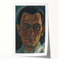 Modern Portrait Wall Art - Expressive Self-Portrait with Dark Tones