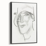 Expressionist Art - "Woman's Head and Face" by Leo Gestel - Charcoal Abstract