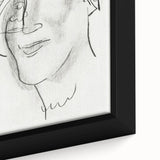 Expressionist Art - "Woman's Head and Face" by Leo Gestel - Charcoal Abstract