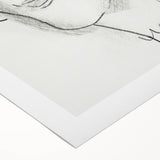 Expressionist Art - "Woman's Head and Face" by Leo Gestel - Charcoal Abstract