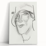 Expressionist Art - "Woman's Head and Face" by Leo Gestel - Charcoal Abstract