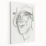 Expressionist Art - "Woman's Head and Face" by Leo Gestel - Charcoal Abstract