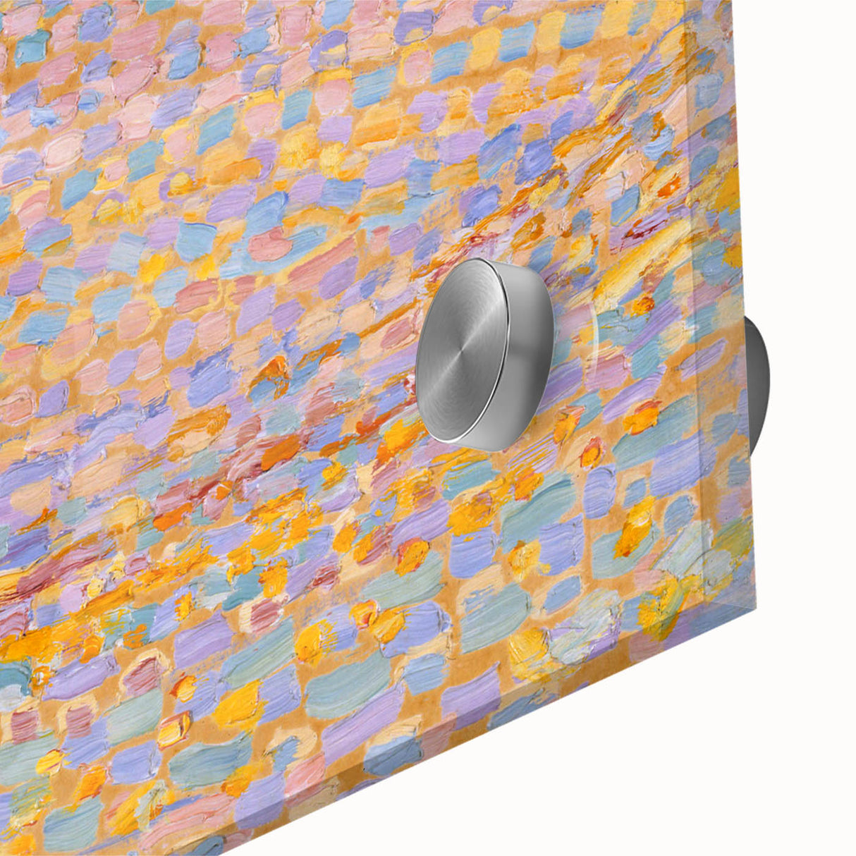 Modern Wall Art - Dune III by Piet Mondrian - Pastel Pointillist Decor