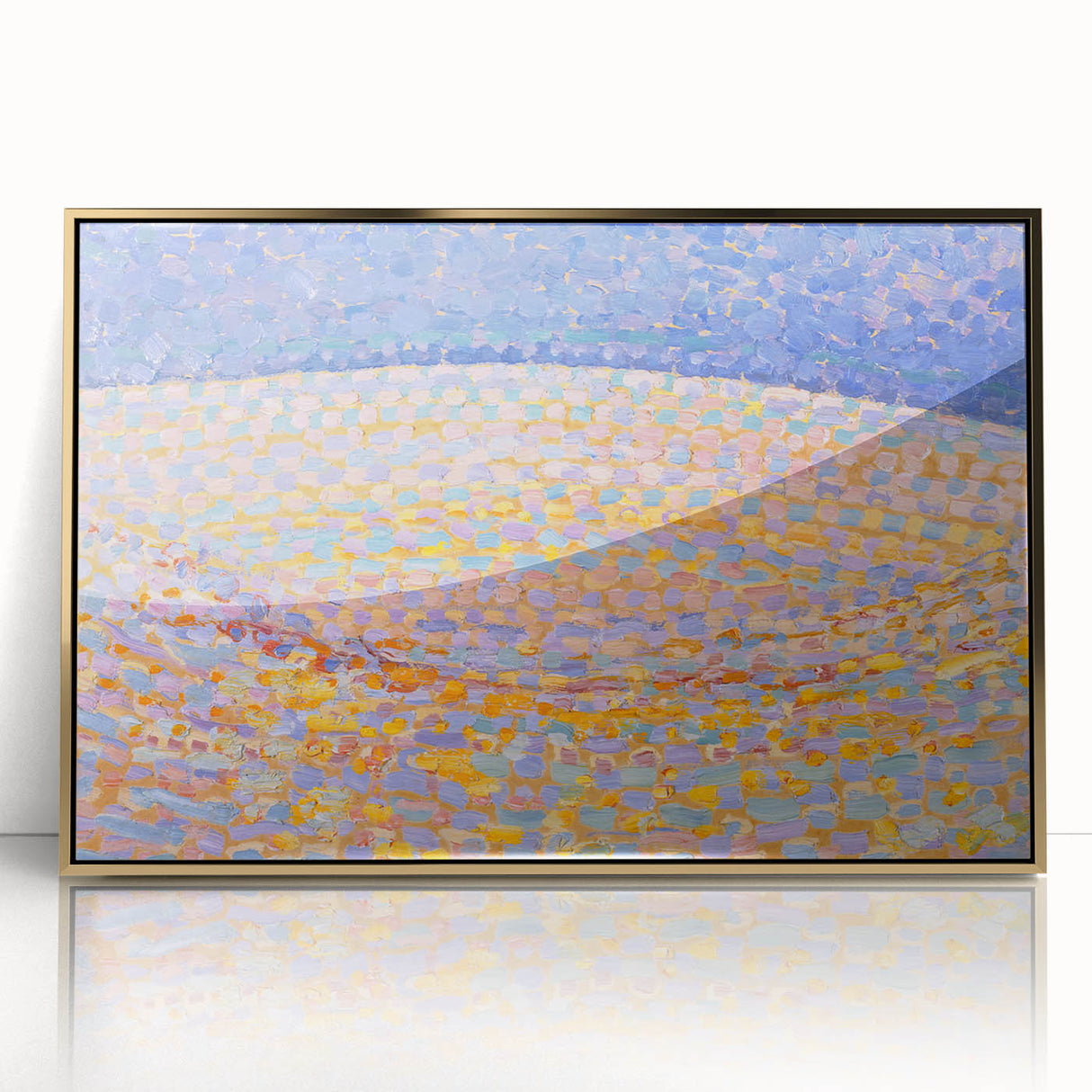 Modern Wall Art - Dune III by Piet Mondrian - Pastel Pointillist Decor