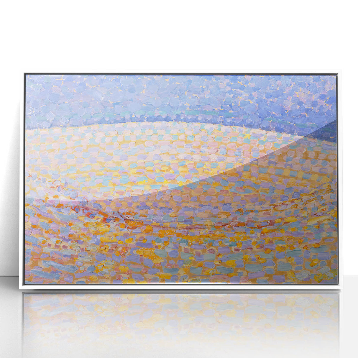 Modern Wall Art - Dune III by Piet Mondrian - Pastel Pointillist Decor