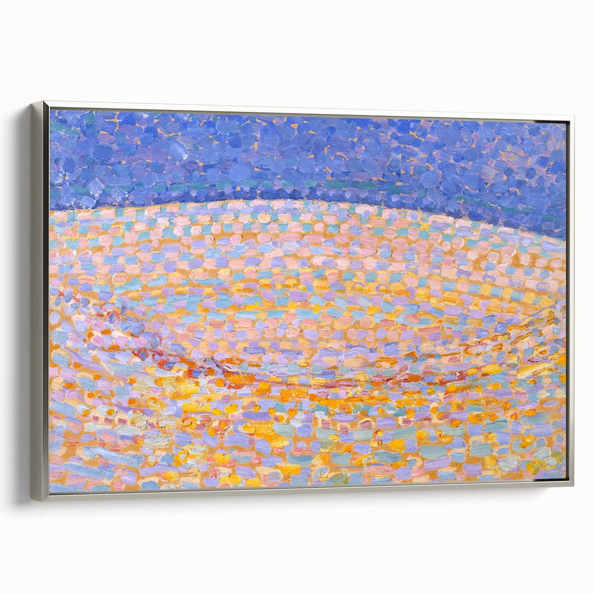 Modern Wall Art - Dune III by Piet Mondrian - Pastel Pointillist Decor