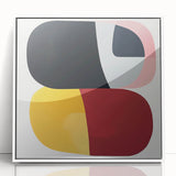 Abstract Art Prints – Bold Modern Color Blocks in Red and Yellow