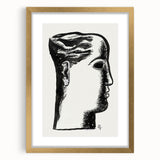 Expressionist Art - "Woman's Head" by Leo Gestel - Bold Profile Design