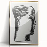 Expressionist Art - "Woman's Head" by Leo Gestel - Bold Profile Design