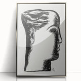 Expressionist Art - "Woman's Head" by Leo Gestel - Bold Profile Design