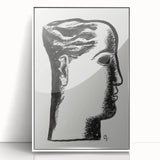 Expressionist Art - "Woman's Head" by Leo Gestel - Bold Profile Design