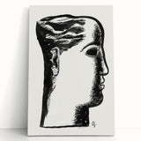 Expressionist Art - "Woman's Head" by Leo Gestel - Bold Profile Design