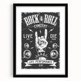 Rock & Roll Retro Wall Art: Vintage Concert Poster