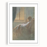 Old Woman Sitting - Romanticism Art by László Mednyánszky