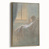 Old Woman Sitting - Romanticism Art by László Mednyánszky