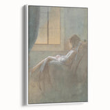 Old Woman Sitting - Romanticism Art by László Mednyánszky