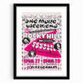 Retro Wall Art - Vintage Poster of Rocky Hill Band with Stevie Vaughan