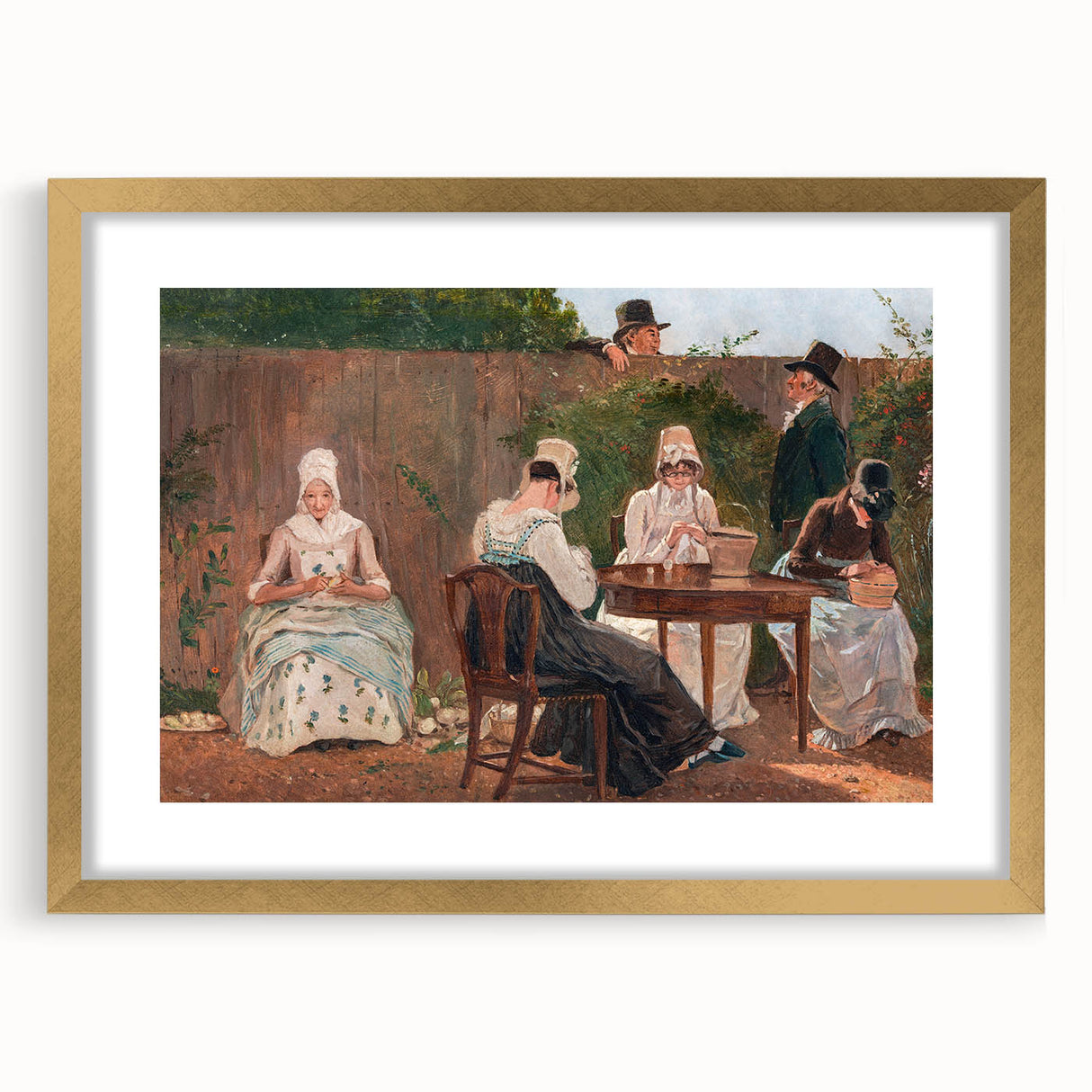 The Chalon Family in London - Romanticism Era Historical Canvas Print