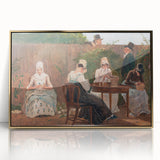 The Chalon Family in London - Romanticism Era Historical Canvas Print