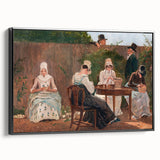 The Chalon Family in London - Romanticism Era Historical Canvas Print