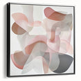 Framed abstract geometric canvas artwork in black, showcasing intricate patterns and textures, ideal for modern home decor and artistic interiors.
