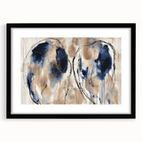 Abstract black frame showcasing a modern design with colorful splatter patterns, ideal for contemporary home decor. Perfect for adding a vibrant touch to any room.