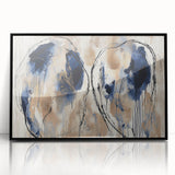 Framed acrylic artwork showcasing vibrant abstract splatters in bold colors on a sleek black background, perfect for modern home decor and artistic expression.
