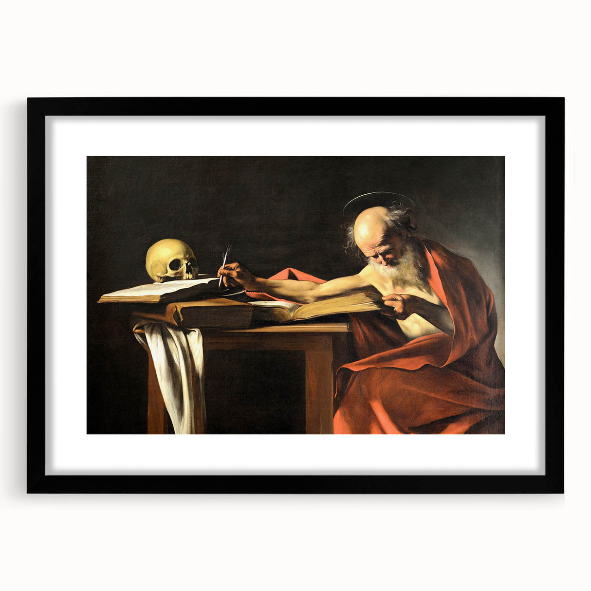 Baroque Art Print – Historical Saint Jerome with Skull