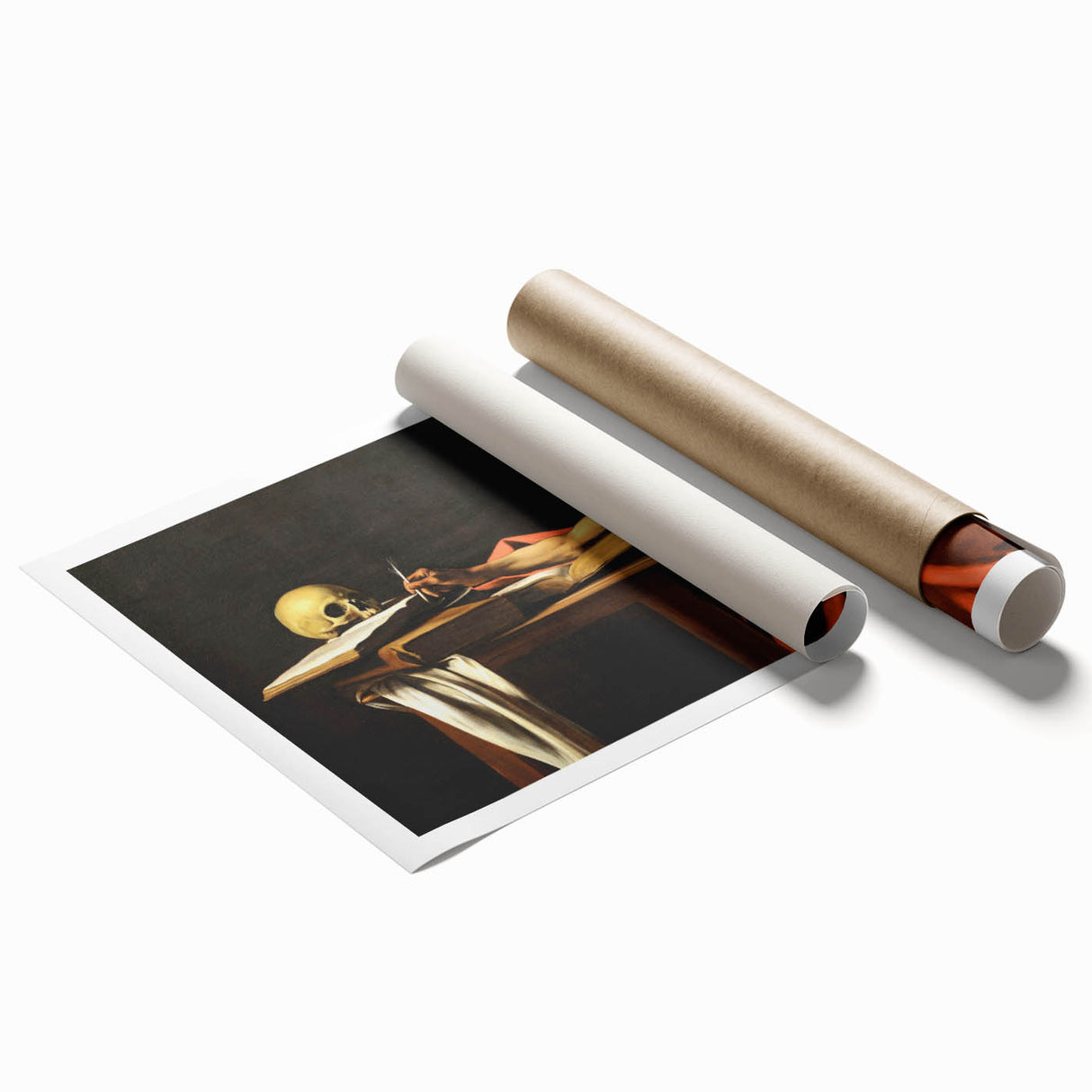 Baroque Art Print – Historical Saint Jerome with Skull